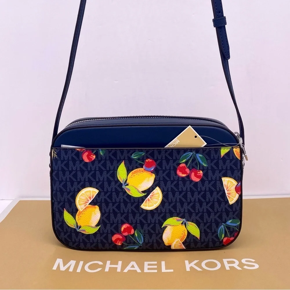 Michael Kors LG EW Crossbody Bag and Bifold Corner Zip  Medium Wallet